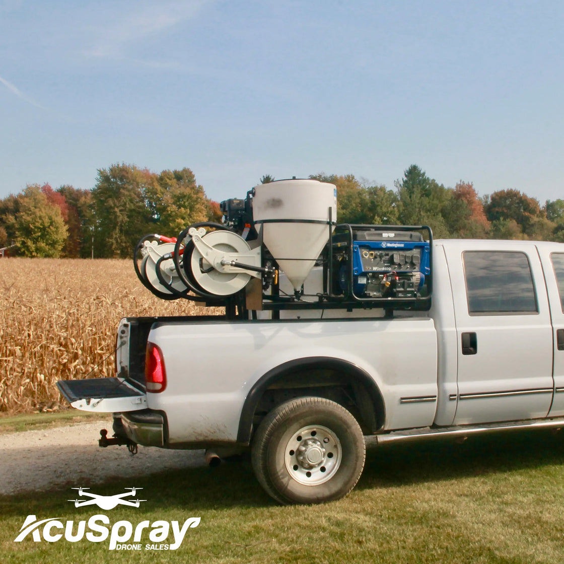 Tiny Tender — Pickup Box Spray Drone Tendering System